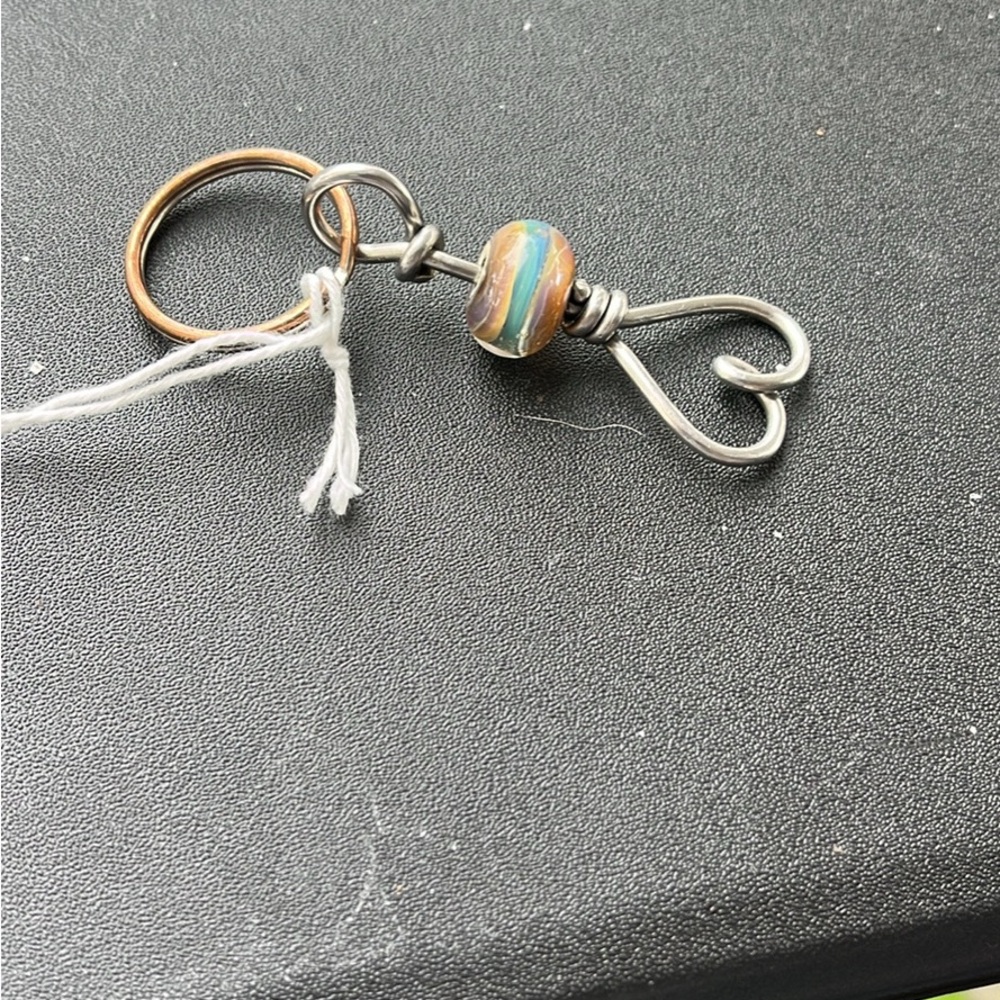Multicolor Beaded Keychain Accessory